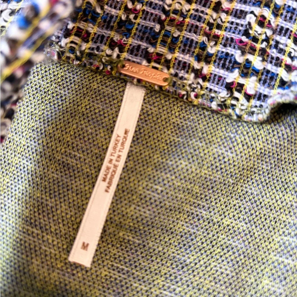 Free People Maxx‎ Tweed Mini Dress - Midnight Combo